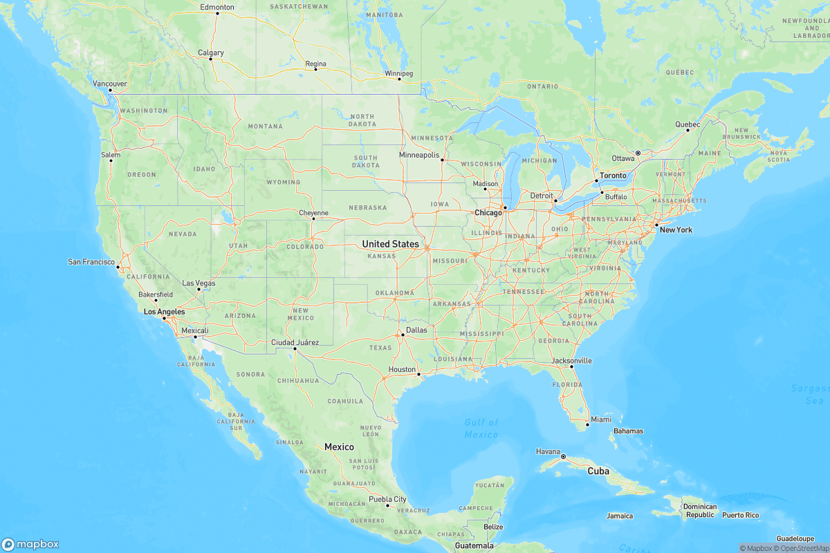 Map of the US
